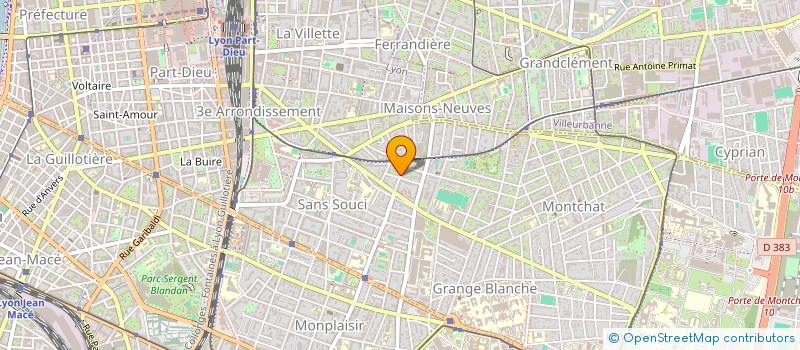 localisation de l'entreprise ANEMONES 76  LYON