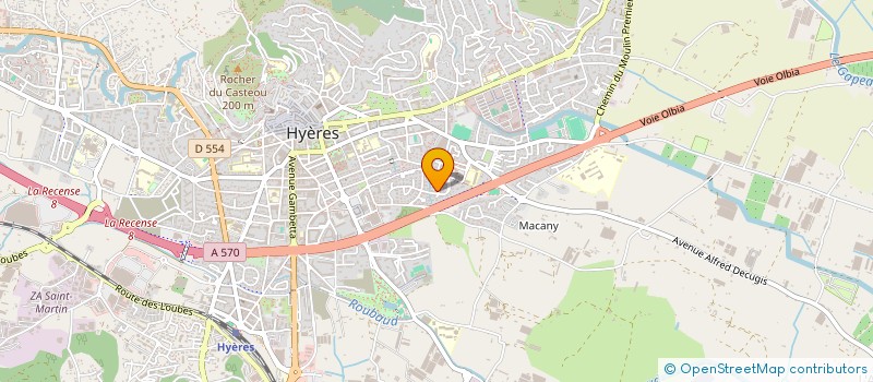 localisation de l'entreprise ANEMONES à HYERES