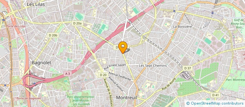 localisation de l'entreprise ANENINE ET COMPAGNIE à MONTREUIL