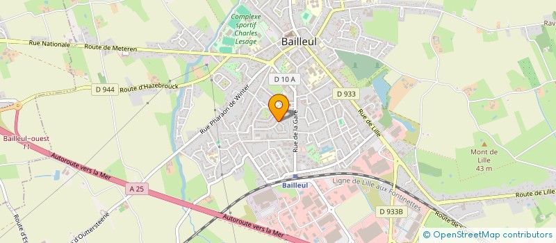 localisation de l'entreprise ANEOS à BAILLEUL