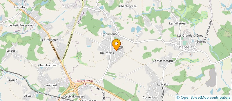 localisation de l'entreprise ANERYA à CHAPTELAT