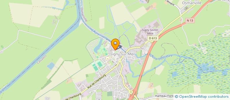 localisation de l'entreprise ANES D'ICI ET D'AILLEURS  ISIGNY-SUR-MER