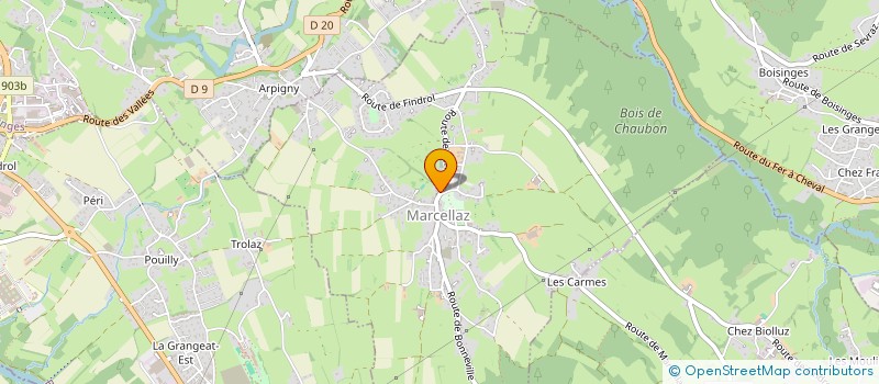 localisation de l'entreprise ANESTER  MARCELLAZ