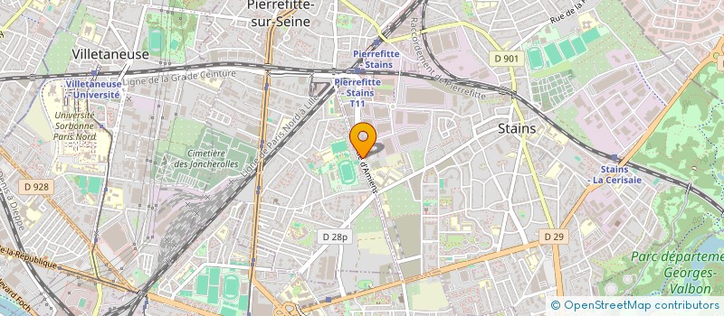 localisation de l'entreprise ANESTHESIE - 93 à STAINS