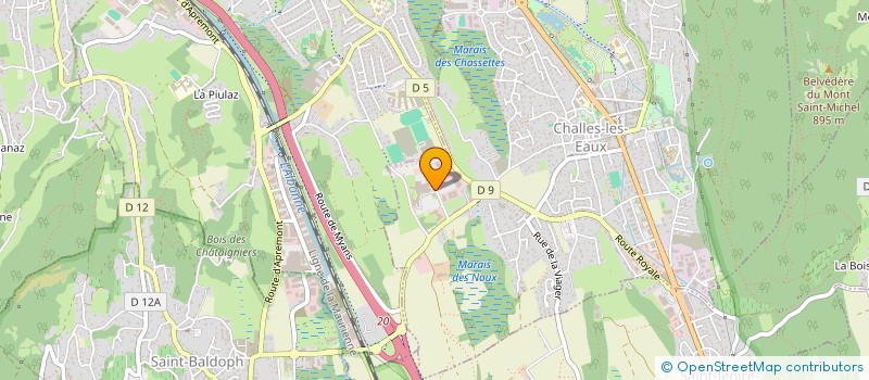 localisation de l'entreprise ANESTHESIE ALPES SAVOIE  CHALLES-LES-EAUX