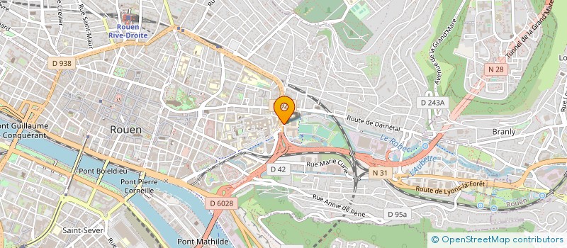 localisation de l'entreprise ANESTHESIE SAINT-HILAIRE  ROUEN