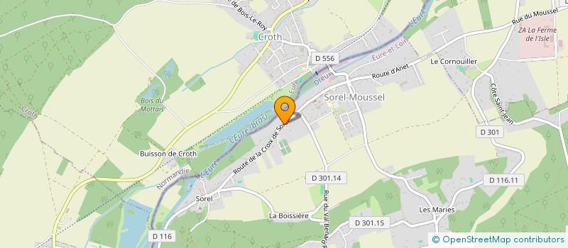 localisation de l'entreprise ANET INVEST à SOREL-MOUSSEL