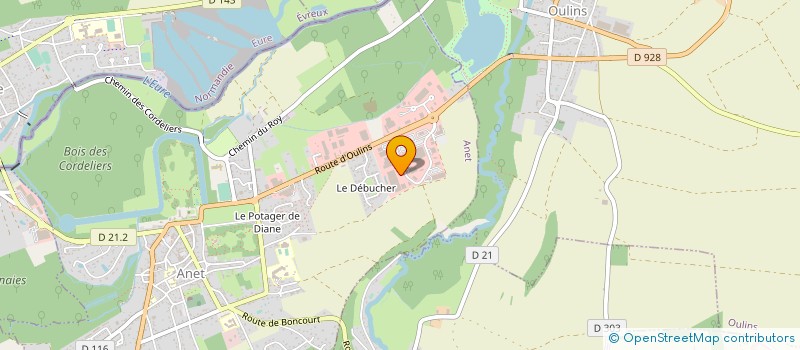 localisation de l'entreprise ANET MATERIAUX à ANET