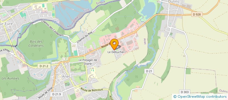 localisation de l'entreprise ANET PARTICIPATIONS à ANET