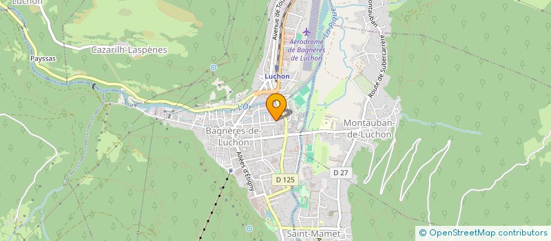 localisation de l'entreprise ANETO TRAVEL AGENCY  BAGNERES-DE-LUCHON