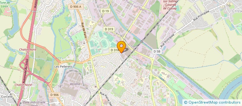 localisation de l'entreprise ANETOE à CHALON-SUR-SAONE