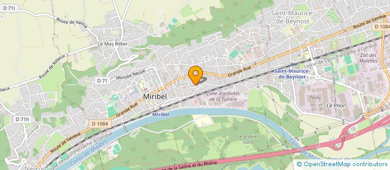 localisation de l'entreprise ANETPRO SASU à SAINT-MAURICE-DE-BEYNOST