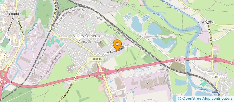 localisation de l'entreprise ANETS à VILLERS-SEMEUSE