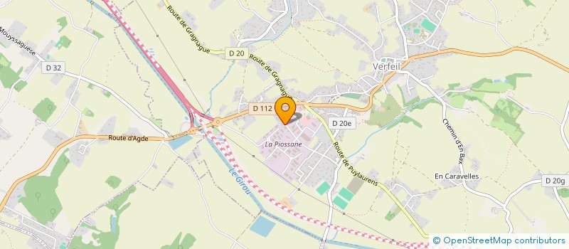 localisation de l'entreprise ANEVA  VERFEIL