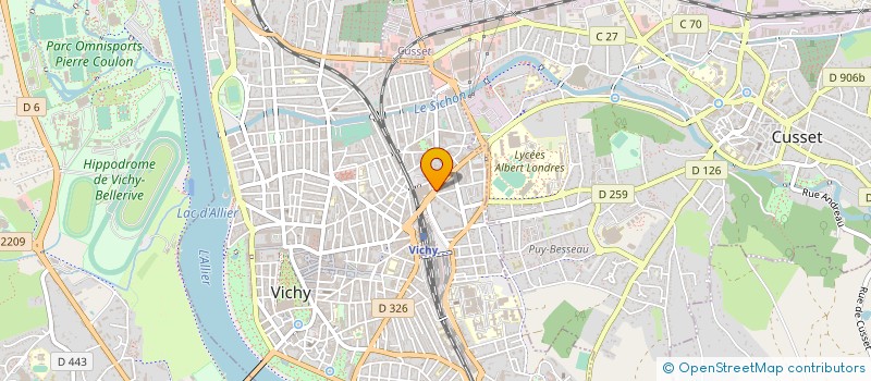 localisation de l'entreprise ANEVA SERVICES à VICHY