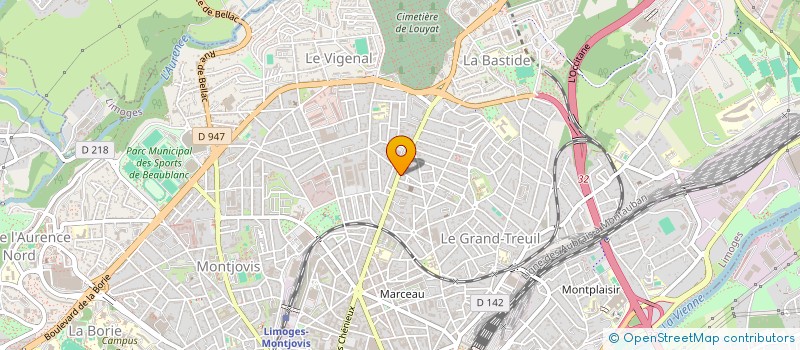 localisation de l'entreprise ANEXIS à LIMOGES