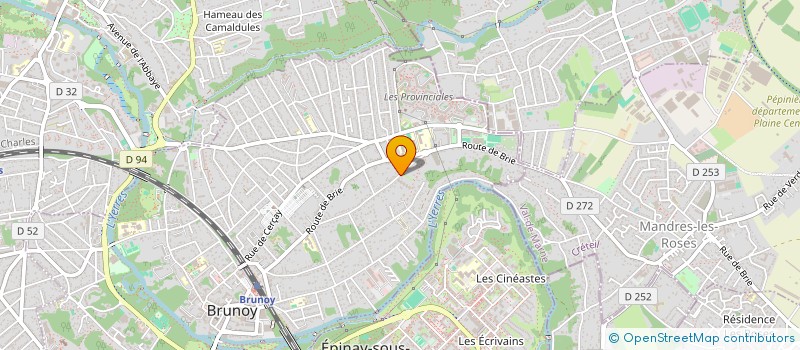 localisation de l'entreprise ANF CLIMATISATION  BRUNOY