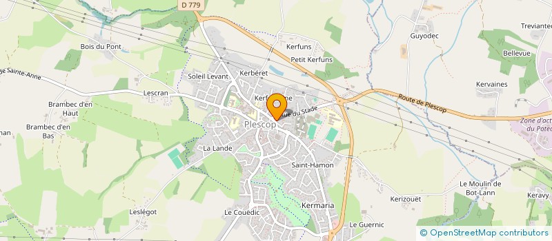 localisation de l'entreprise ANFA  PLESCOP