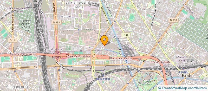 localisation de l'entreprise ANFA à AUBERVILLIERS