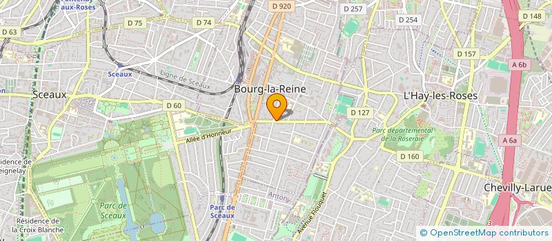 localisation de l'entreprise ANFA à BOURG-LA-REINE