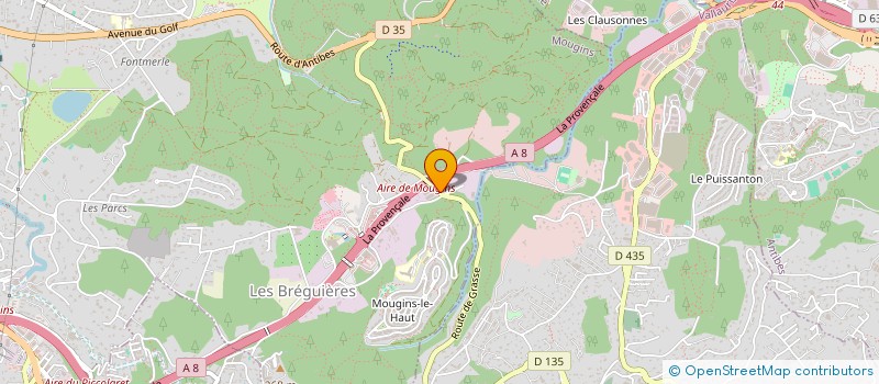 localisation de l'entreprise ANFAJE à MOUGINS