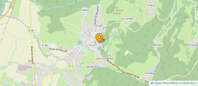 localisation de l'entreprise ANFLEV à JUJURIEUX