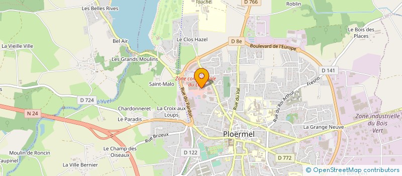 localisation de l'entreprise ANFOPTIC à PLOERMEL