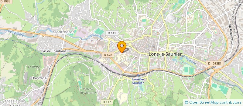 localisation de l'entreprise ANFORVAL INFORMATIQUE à LONS-LE-SAUNIER