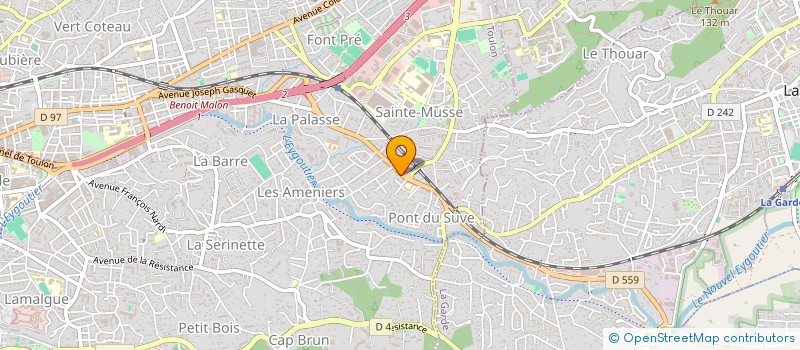 localisation de l'entreprise ANFR  TOULON