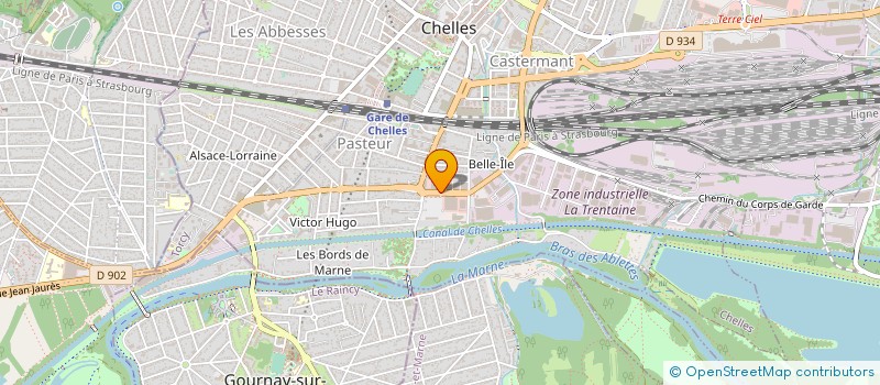 localisation de l'entreprise ANFRASY à CHELLES
