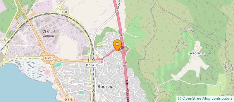 localisation de l'entreprise ANFRIANI  ROGNAC