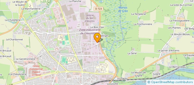 localisation de l'entreprise ANFROJAN  ANCENIS-SAINT-GEREON