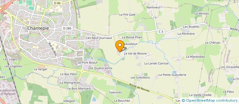 localisation de l'entreprise ANG-CONSEILS à CHANTEPIE