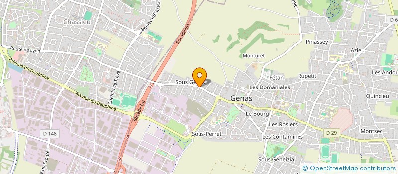 localisation de l'entreprise ANG MULTIBAT  GENAS