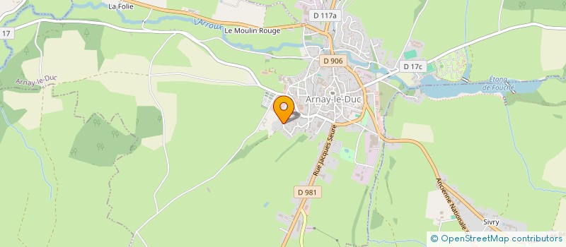 localisation de l'entreprise ANG & OR  ARNAY-LE-DUC