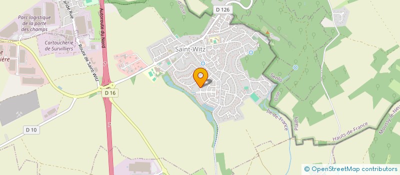 localisation de l'entreprise ANG SERVICES  SAINT-WITZ