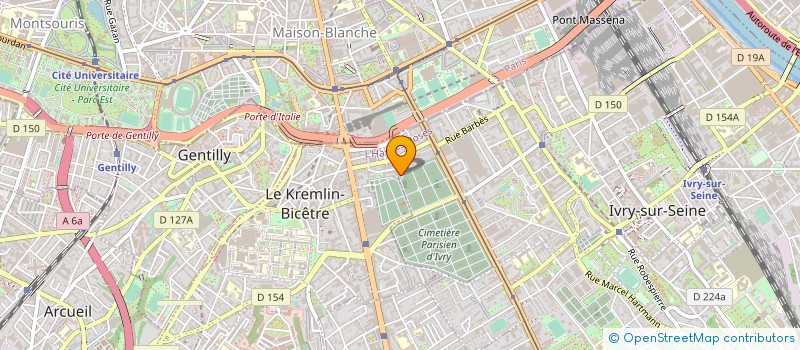 localisation de l'entreprise ANG3LIK MUZYK PRODUCTIONS à IVRY-SUR-SEINE