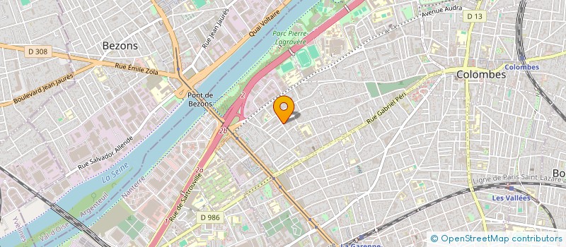 localisation de l'entreprise ANGAI ARCHITECTURE  COLOMBES