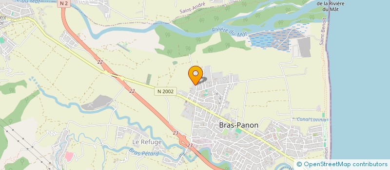 localisation de l'entreprise ANGALAMEE  BRAS-PANON