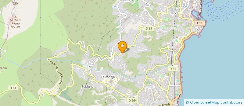 localisation de l'entreprise ANGANNA à BASTIA