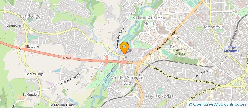 localisation de l'entreprise ANGATA BAGOLOFO à LIMOGES
