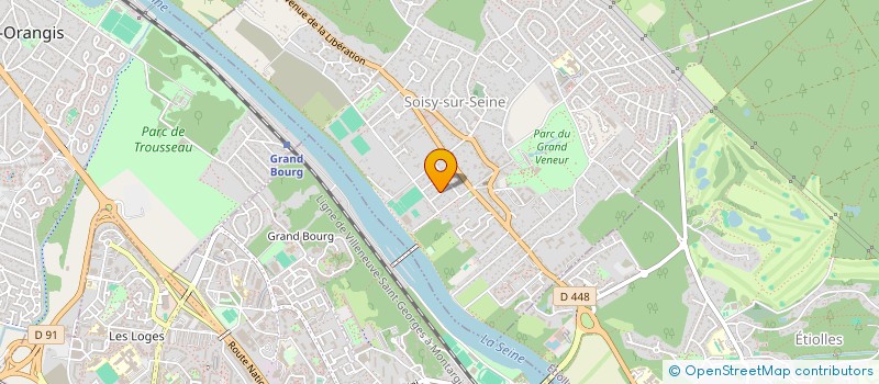 localisation de l'entreprise ANGB BOXING CLUB à SOISY-SUR-SEINE