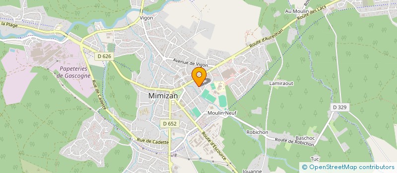 localisation de l'entreprise ANGE 10  MIMIZAN