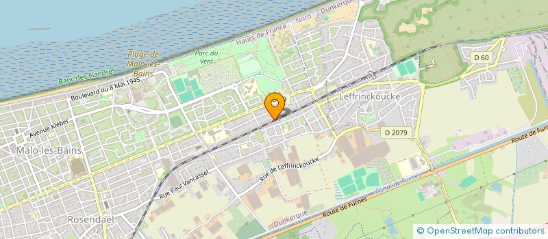 localisation de l'entreprise ANGE à DUNKERQUE