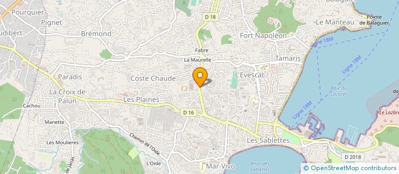 localisation de l'entreprise ANGE à LA SEYNE-SUR-MER