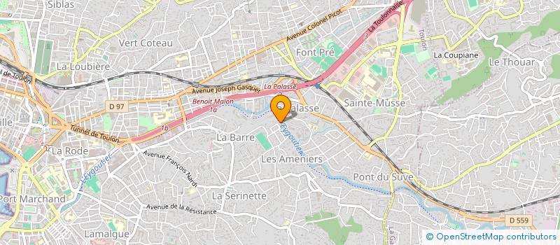 localisation de l'entreprise ANGE  TOULON