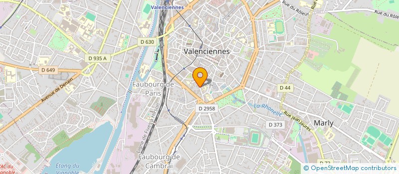localisation de l'entreprise ANGE à VALENCIENNES