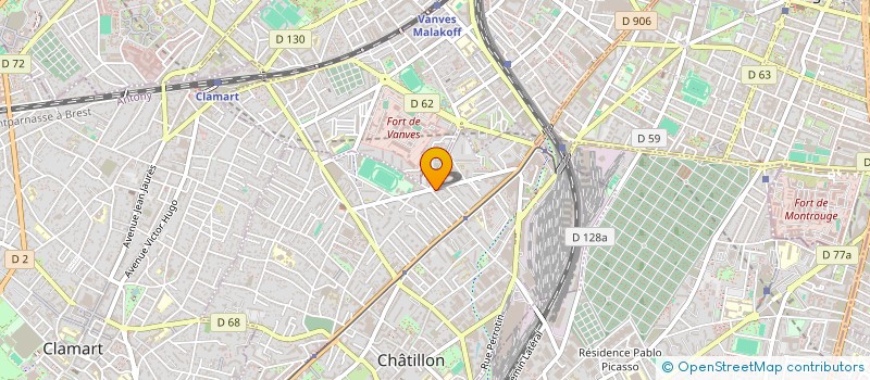 localisation de l'entreprise ANGE  CHATILLON