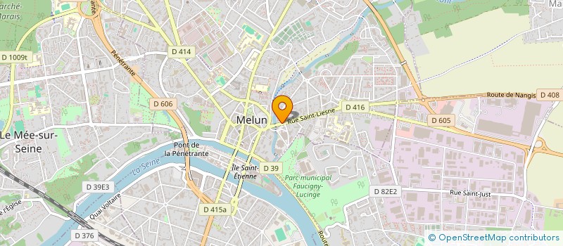 localisation de l'entreprise ANGE 77 à MELUN