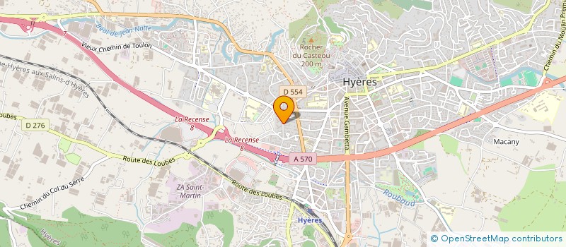 localisation de l'entreprise ANGE à HYERES